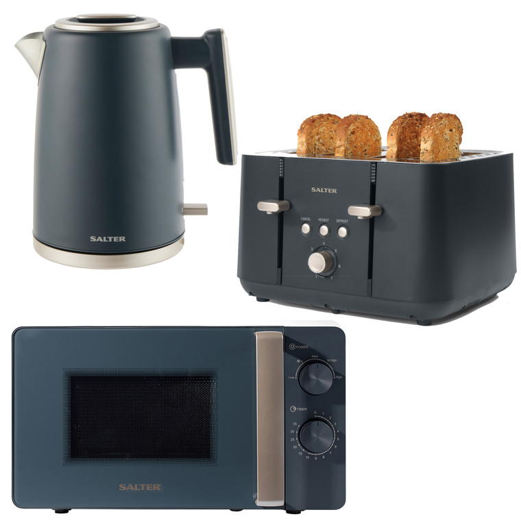 Salter Marino Kettle, Toaster & Manual Microwave Set