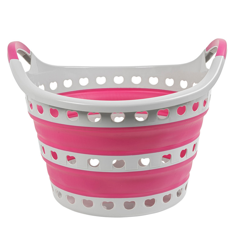 Kleeneze Set of 6 Collapsible Laundry Baskets With Carry Handles