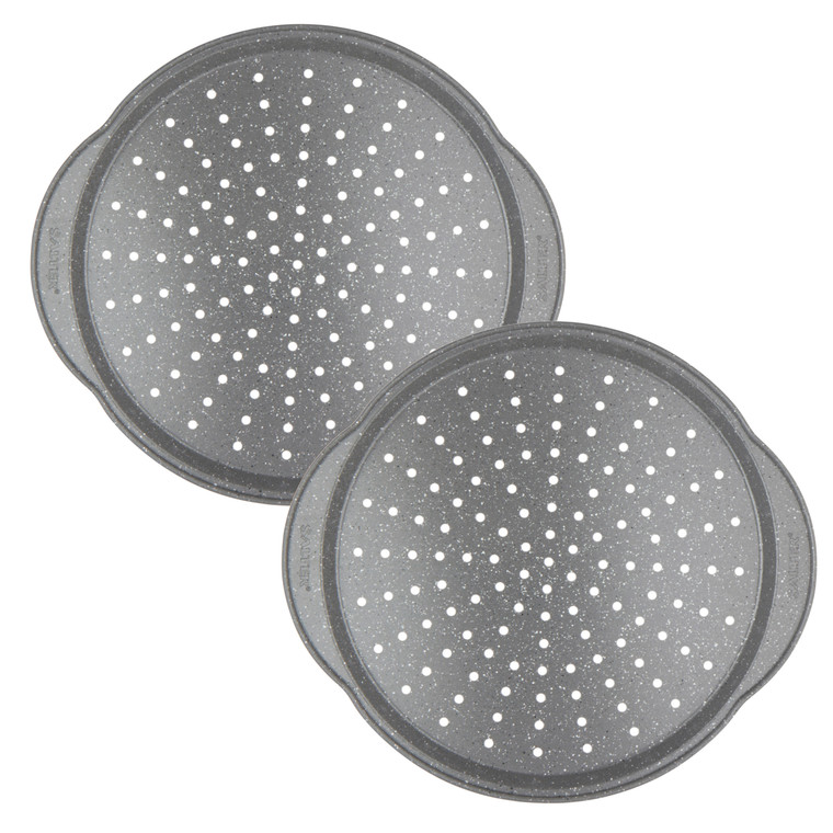 Salter Marblestone 37cm Pizza Tray - 2 Pack