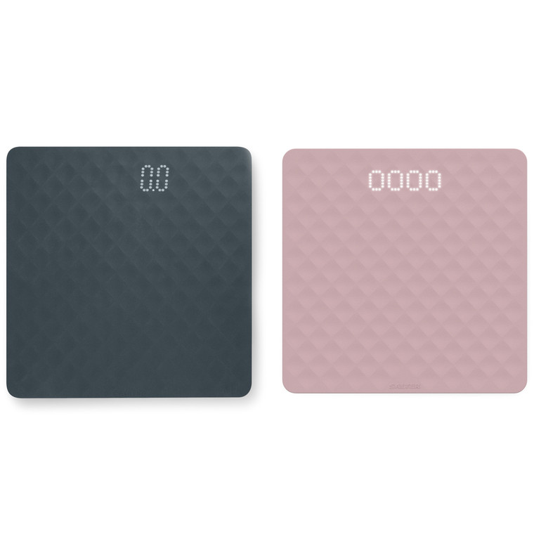 Salter Splash Bathroom Scale & 2 Silicone Covers - Grey/Pink