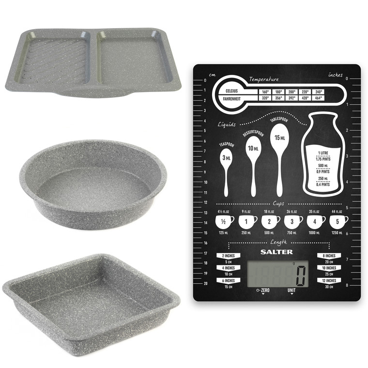 Salter Baking Set & Digital Kitchen Scales