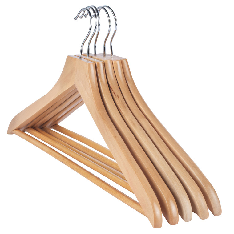 Beldray Wooden Clothes Hangers – Pack of 5