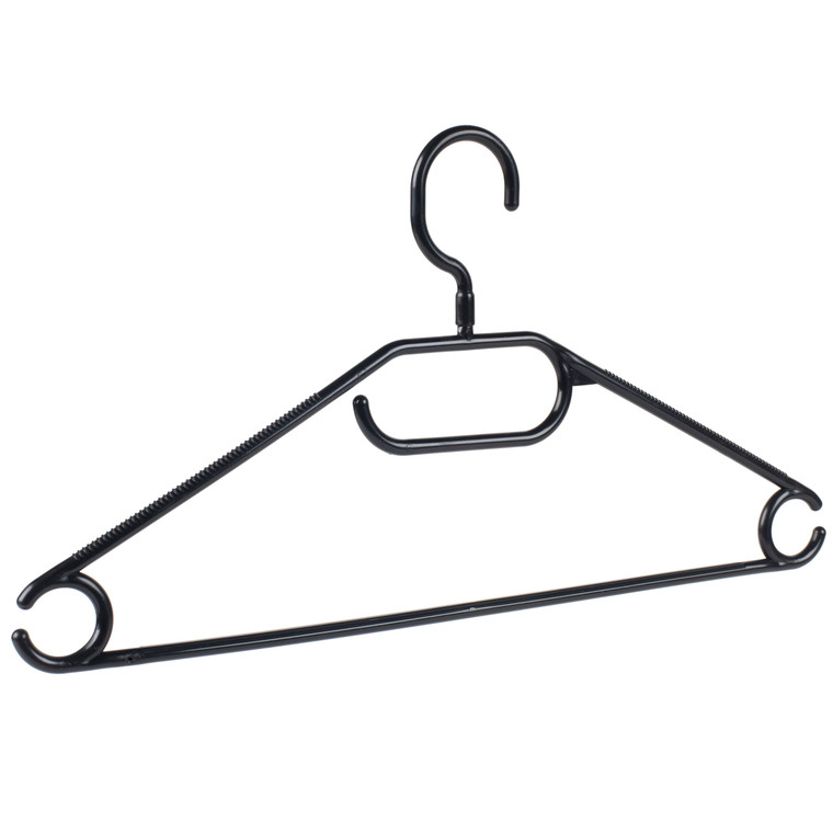 Beldray Black Plastic Clothes Hangers - Pack of 60