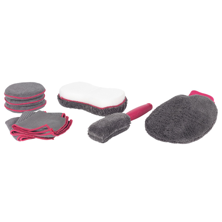 Kleeneze® 9 Piece Deluxe Car Cleaning Set, For Exterior and Interior