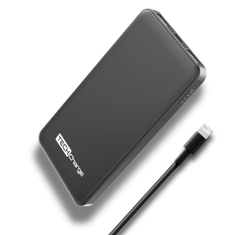 Tech Charge Power Bank - Portable Charger with Lightning Cable