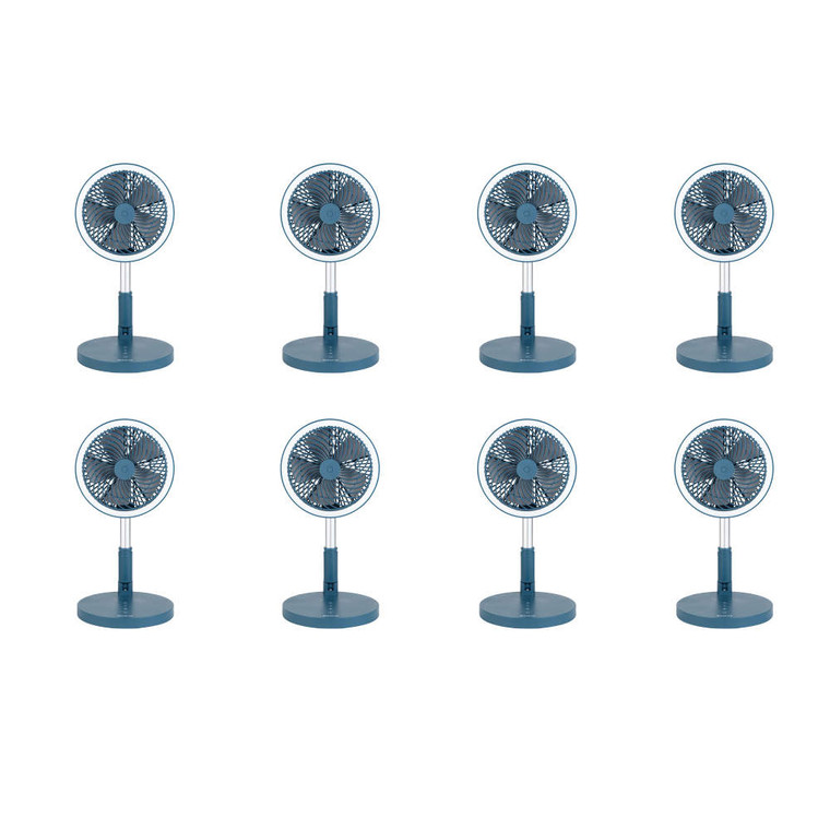 Beldray Cordless Foldable 3 in 1 LED Fans - Set of 8