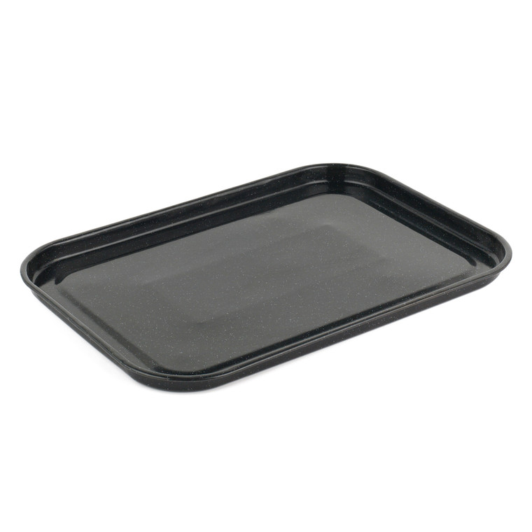 Russell Hobbs Romano Vitreous Enamel Baking Tray, 40 cm, Black
