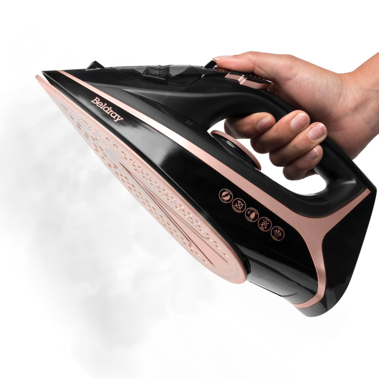 Beldray® 2 in 1 Cordless Steam Iron, Rose Gold