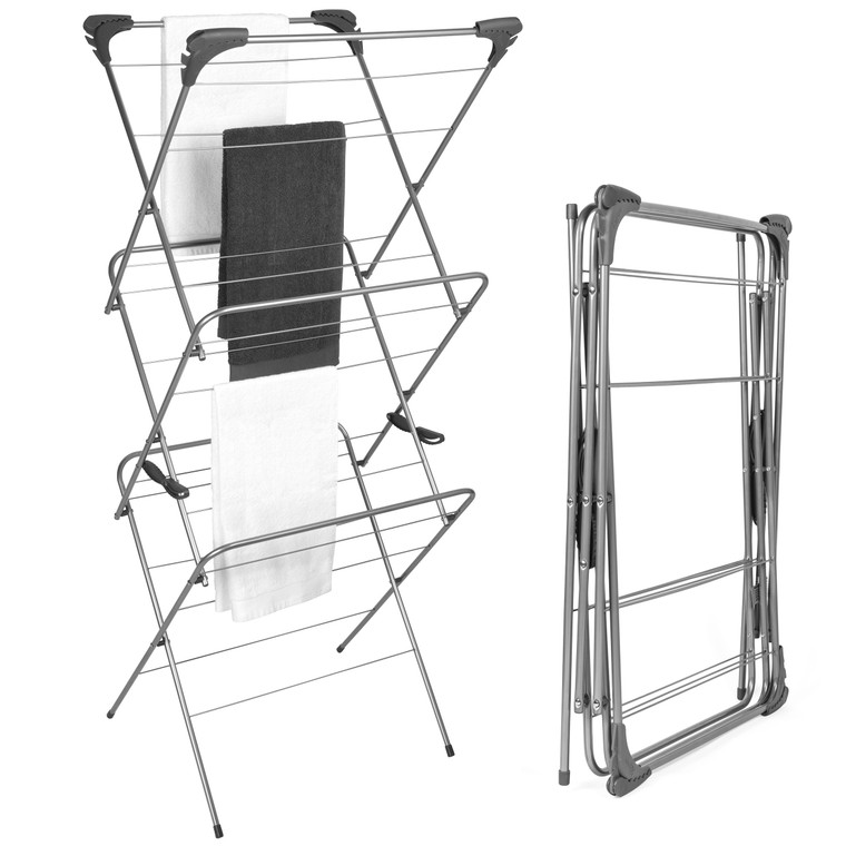 Kleeneze 3-Tier Clothes Airer, 15 m Drying Space