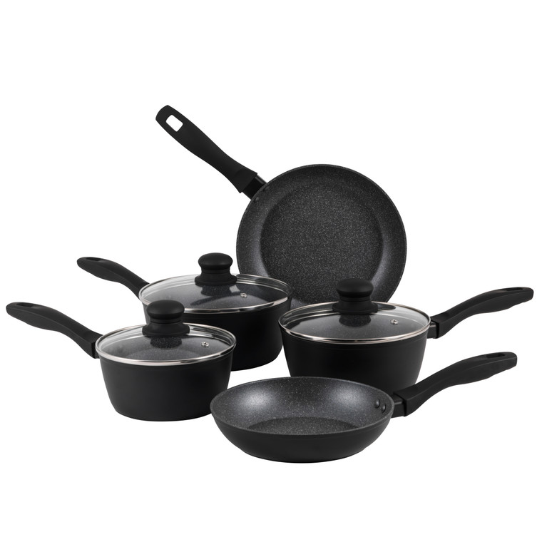 Russell Hobbs Metallic Marble 5-Piece Pot And Pan Set