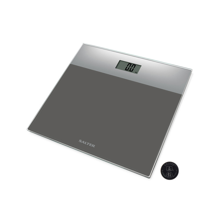 Salter Glass Electronic Bathroom Scale - Silver