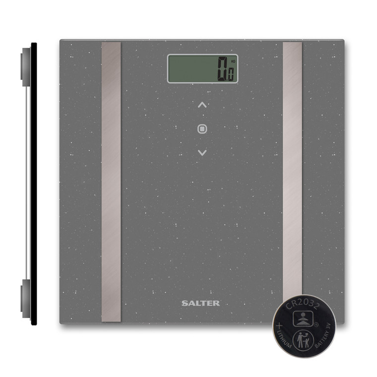 Salter Glitter Analyser Bathroom Scale - Grey