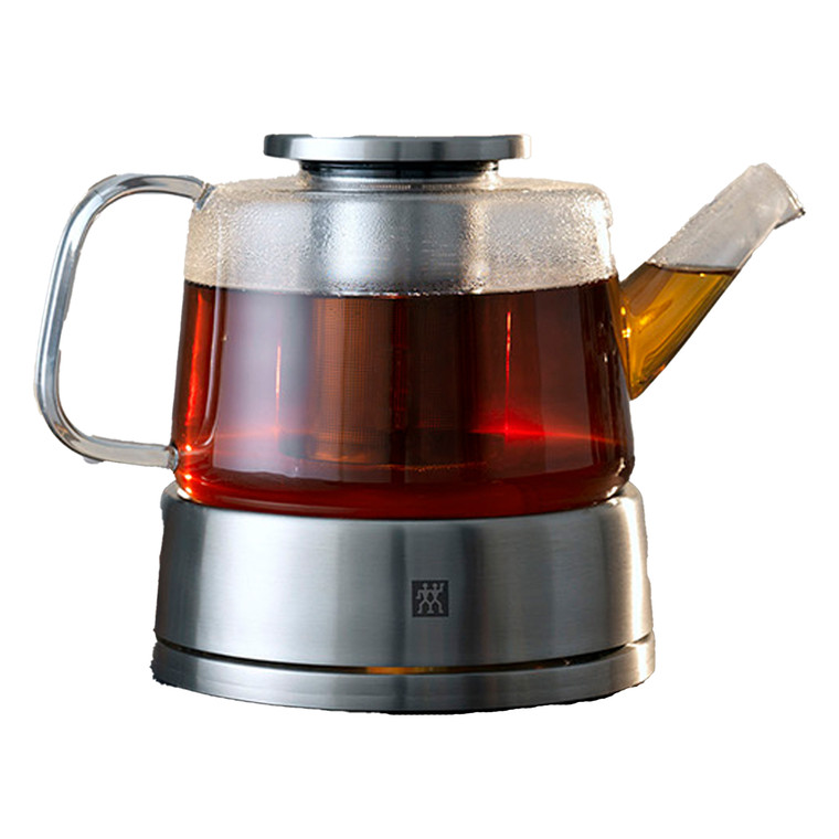 Zwilling Sorrento Tea and Coffee Pot – 800ml Capacity, Stainless-Steel Lid and Tealight Warmer