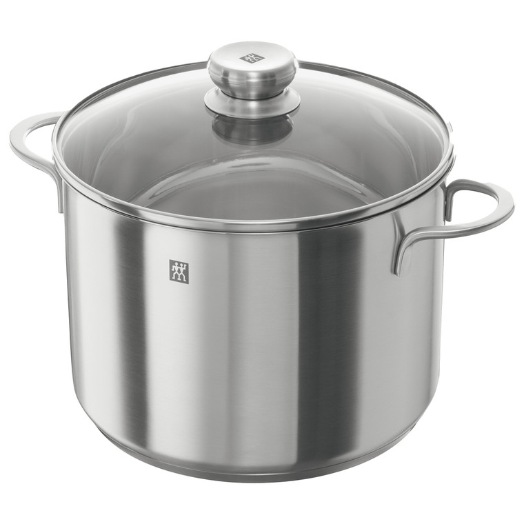 Zwilling 24 cm Tall Stockpot – Stainless Steel, Lid Included, 7.8 L Capacity