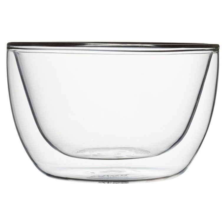 Vivo by Villeroy & Boch 10.5 cm Double Walled Bowl  Set of 2 - Borosilicate Glass, Scrape Resistant