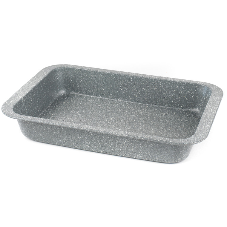 Salter Marble Collection Carbon Steel Roasting Pan, 36 cm, Grey