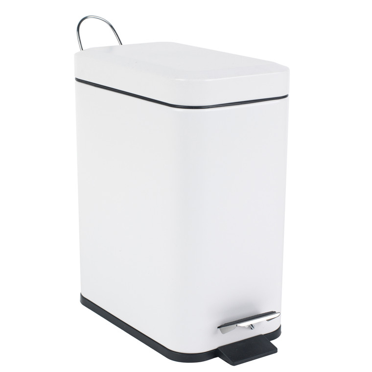 Beldray Rectangular Pedal Bin White