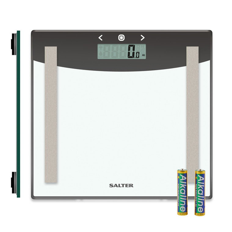 Salter Glass Analyser Bathroom Scale - Silver