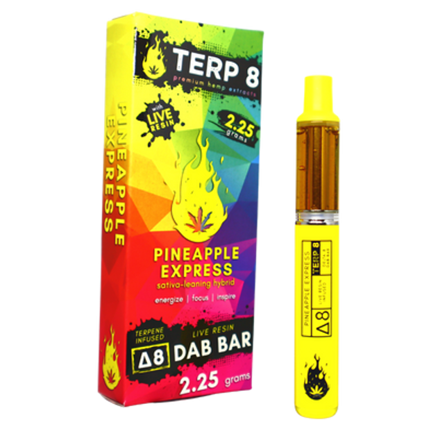 2.25-Gram Pineapple Express Delta-8 Live Resin Disposable Dab Bar 2.25-Gram Pineapple Express Delta-8 Live Resin Disposable Dab Bar