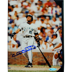Gary Sheffield Marlins Autographed Photo Plaque Nikco Sports