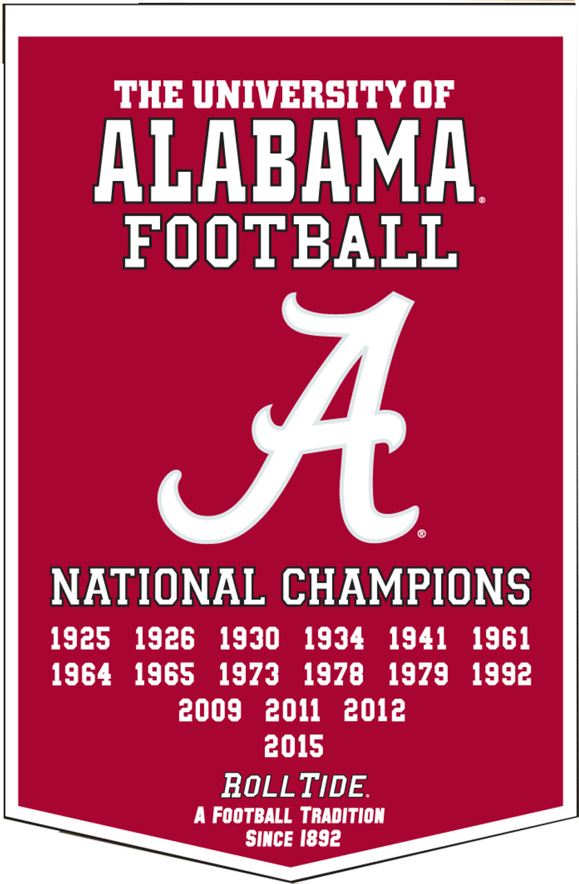 2016 Alabama Crimson Tide Dynasty Banner