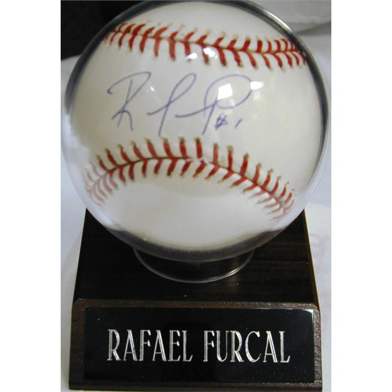 Ronald Acuna Jr. Atlanta Braves Autographed Baseball & Mahogany Display Case