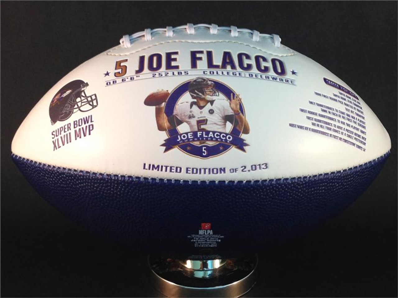 joe flacco signed football