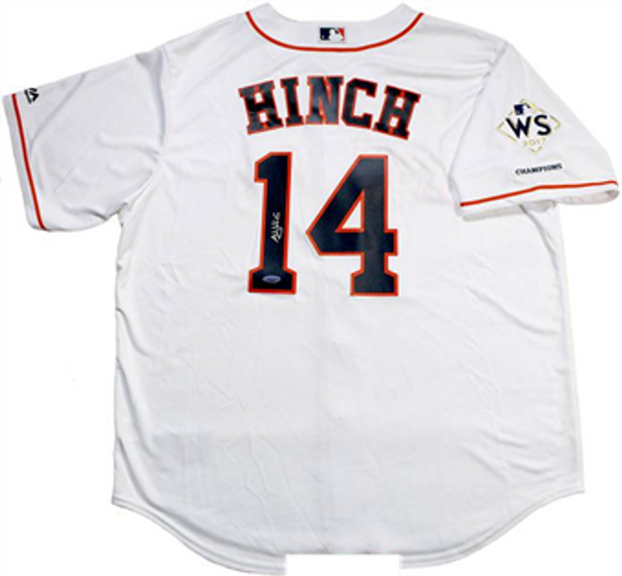 AJ Hinch Autographed Astros 2017 World 