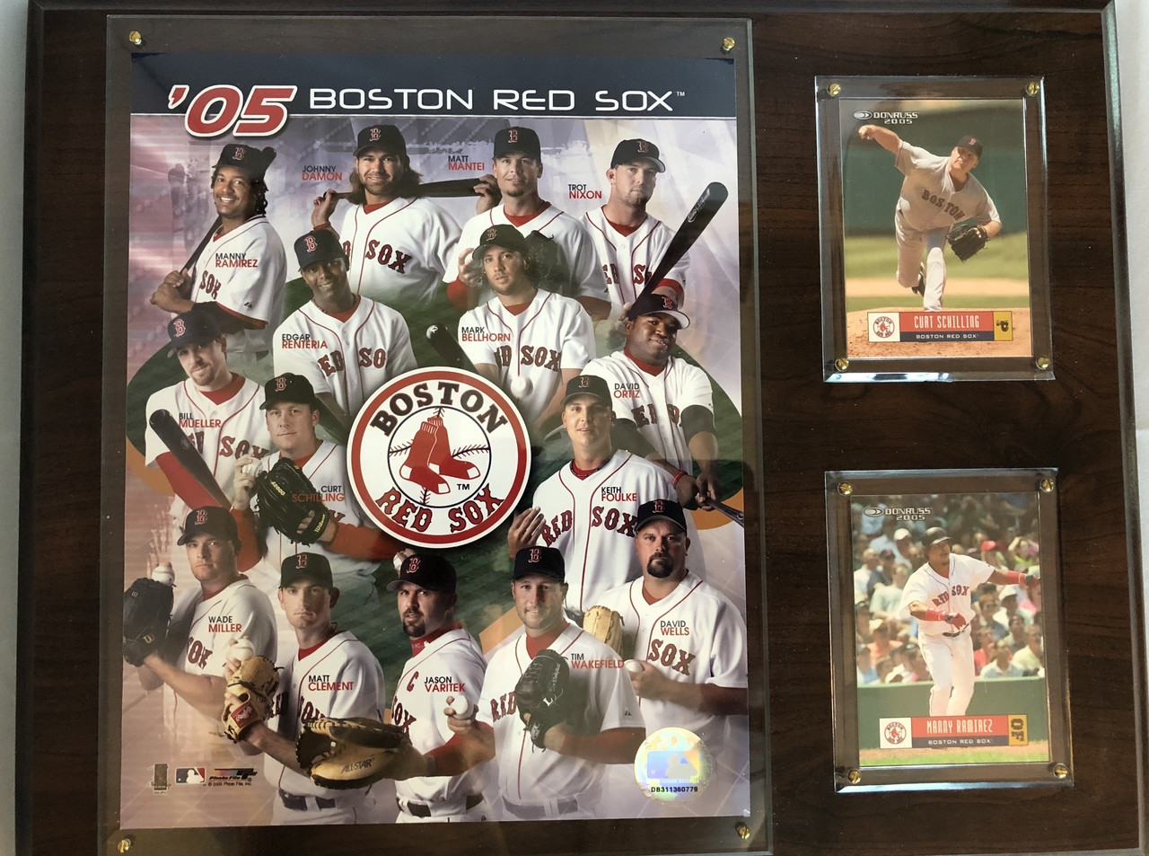 Boston Red Sox 2005 8x10 Team Collage Includes Donruss Trading