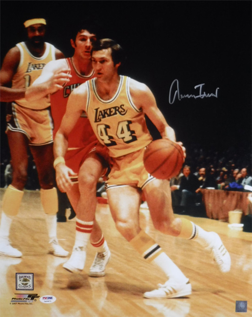 jerry west signed basketball