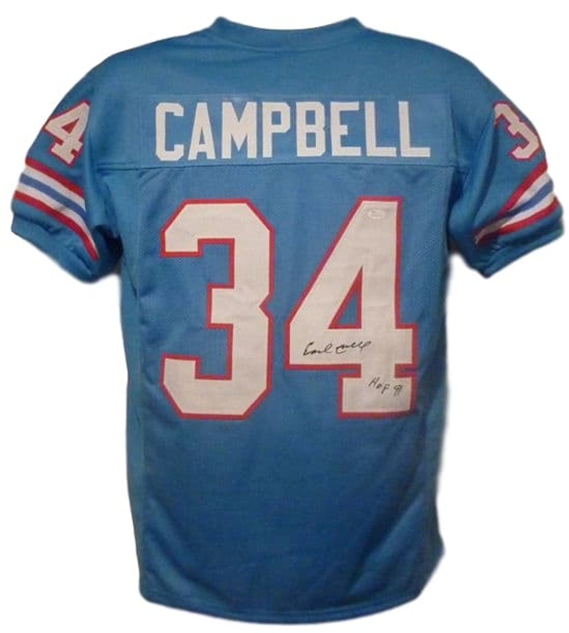 earl campbell signed jersey