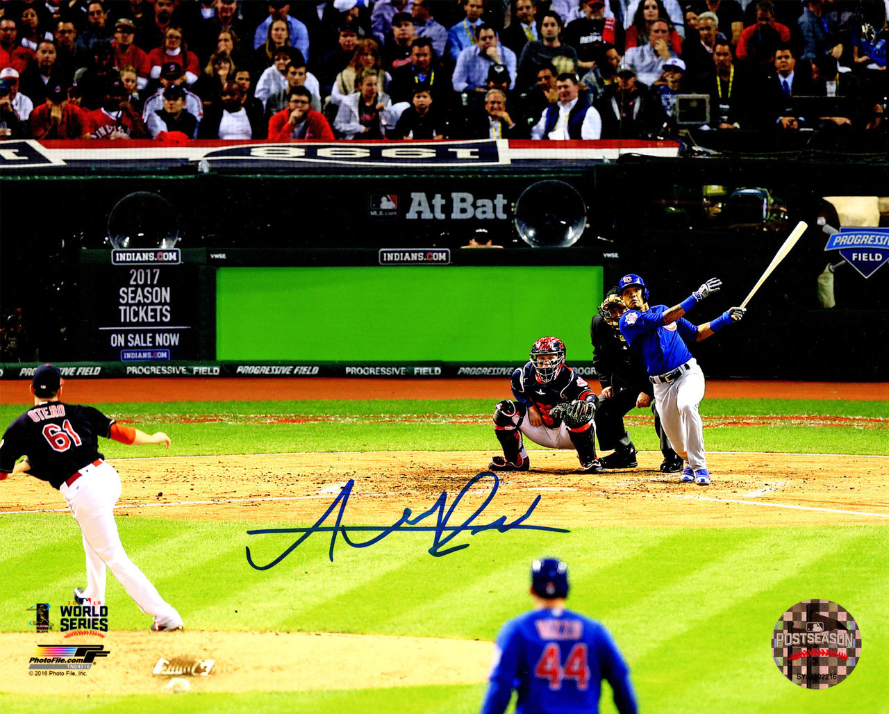 Addison Russell Signed Chicago Cubs 2016 World Series Game 6 Grand Slam  8x10 Photo