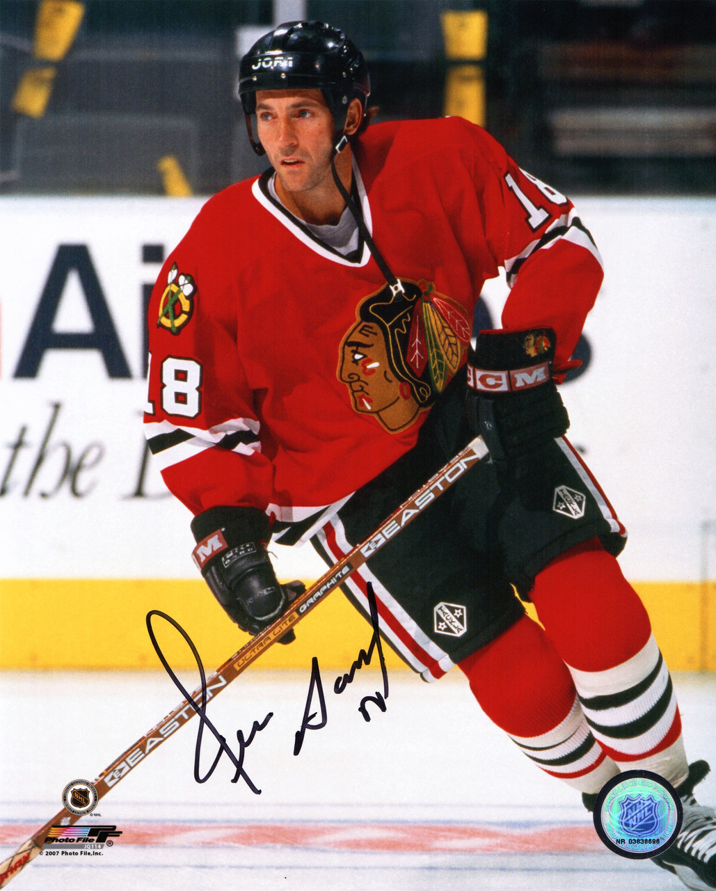 Denis Savard Signed Chicago Red Hockey Jersey (JSA) — RSA