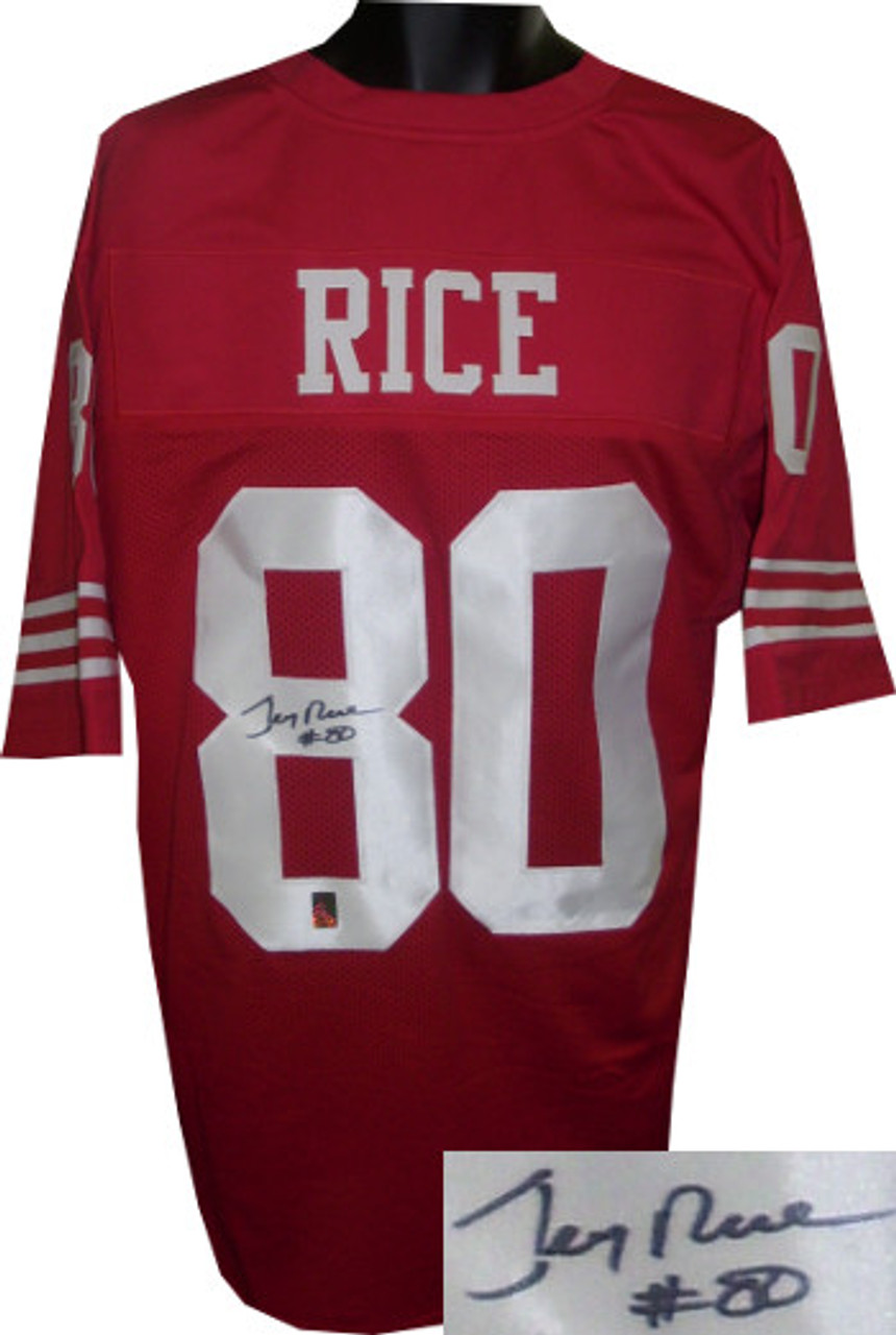 jerry rice autographed jersey