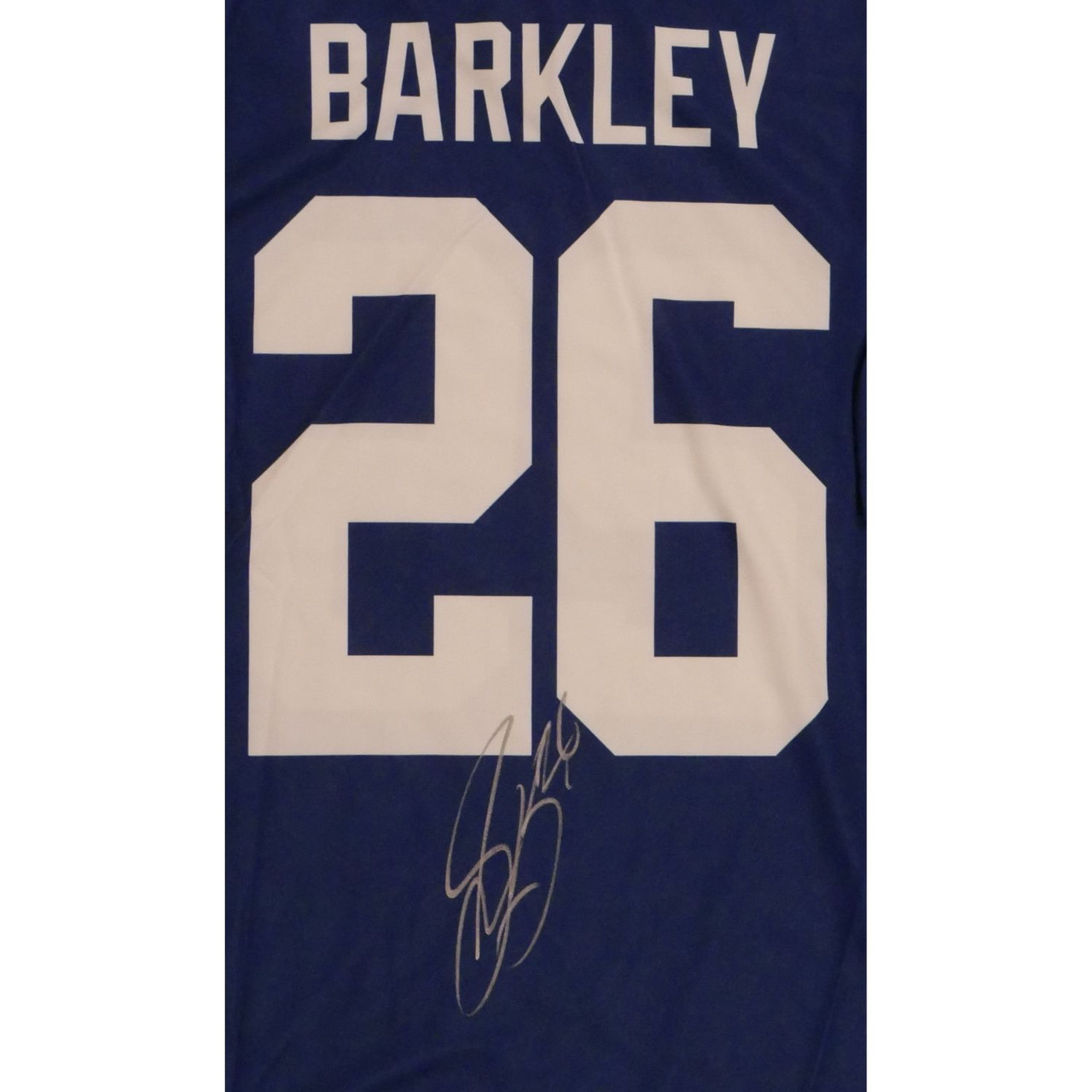 saquon barkley autographed jersey