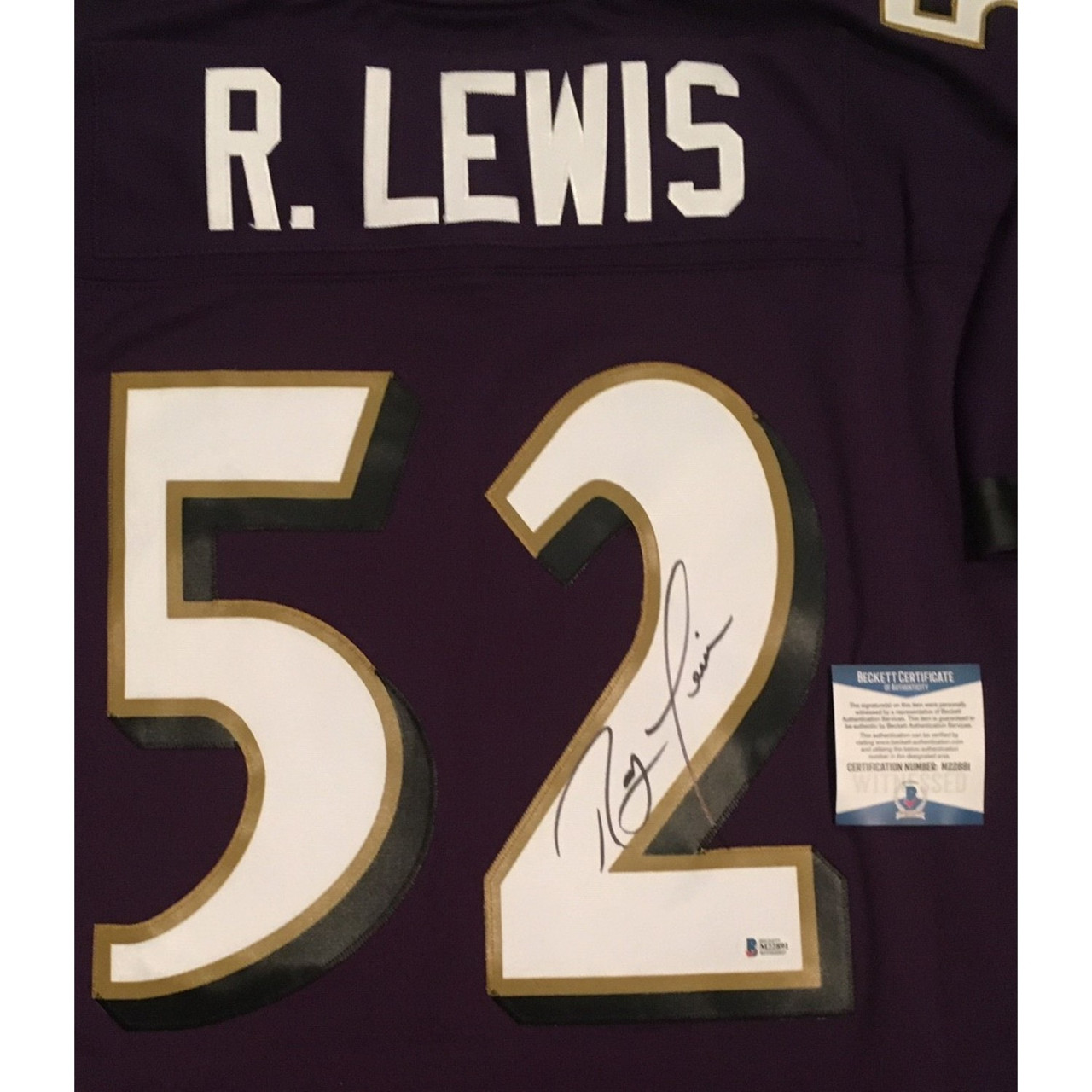 ray lewis autographed jersey authentic