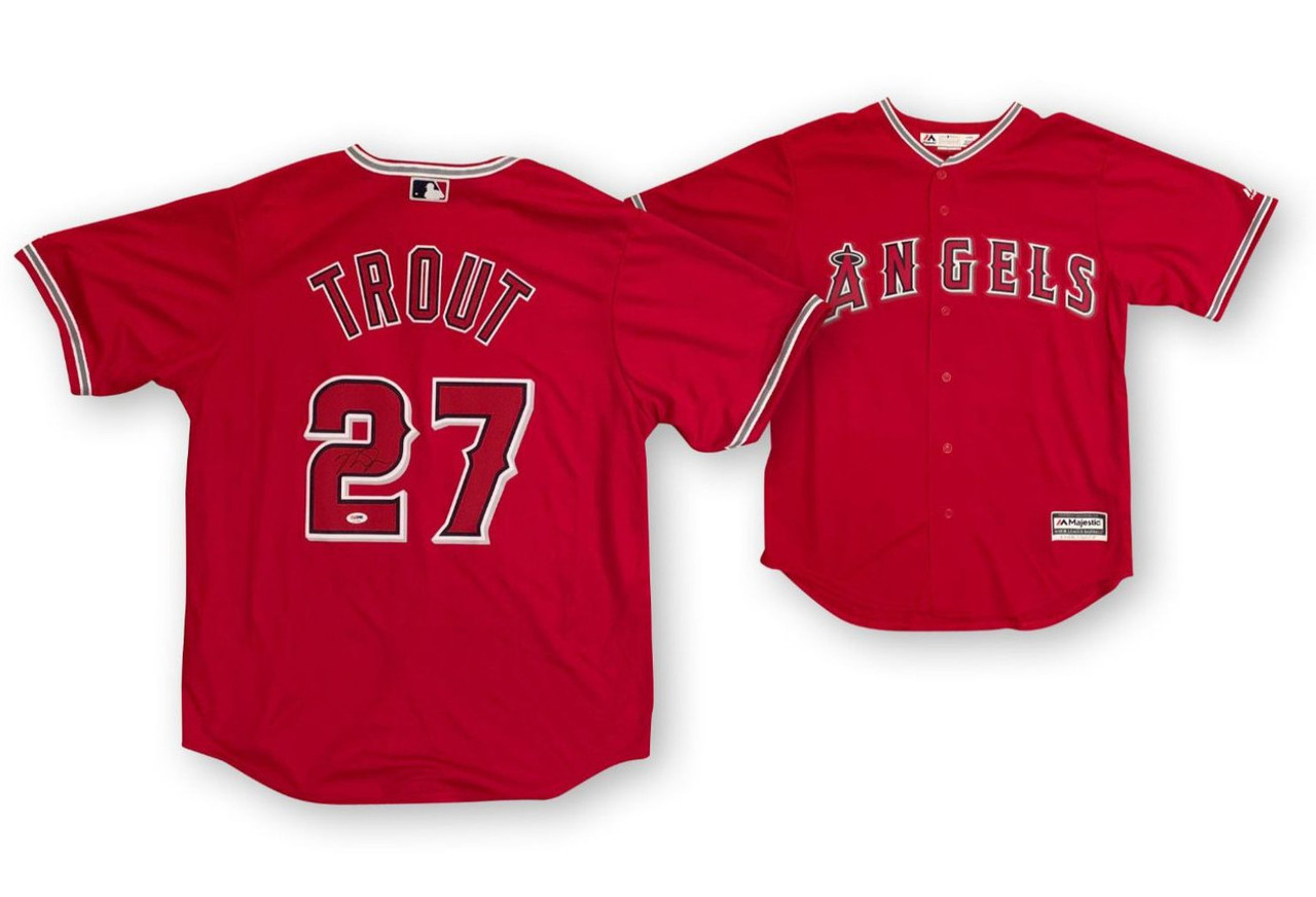 mike trout autographed jersey