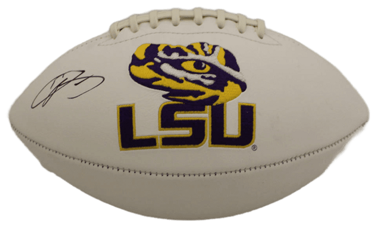 lsu autographed football