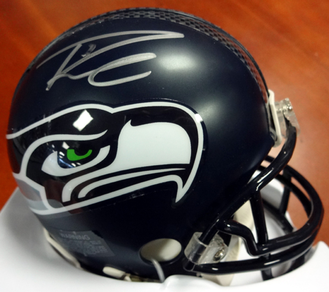 Russell Wilson Autographed Seattle Seahawks Riddell Mini Helmet