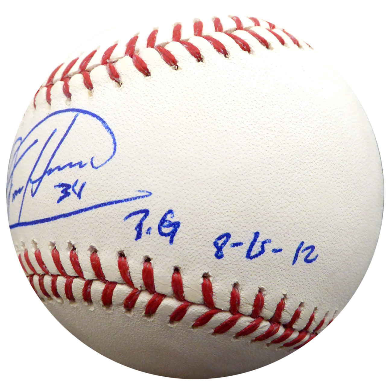 Felix Hernandez Autographed Baseball - Seattle Mariners Rawlings Official  MLB PG 8-15-12 PSA/DNA