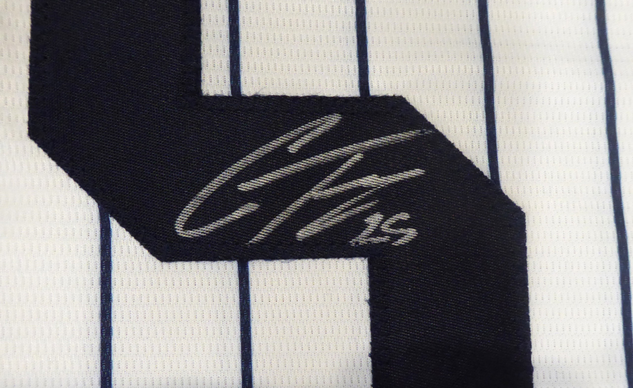 GLEYBER TORRES SIGNED AUTOGRAPHED NEW YORK YANKEES #25 MAJESTIC