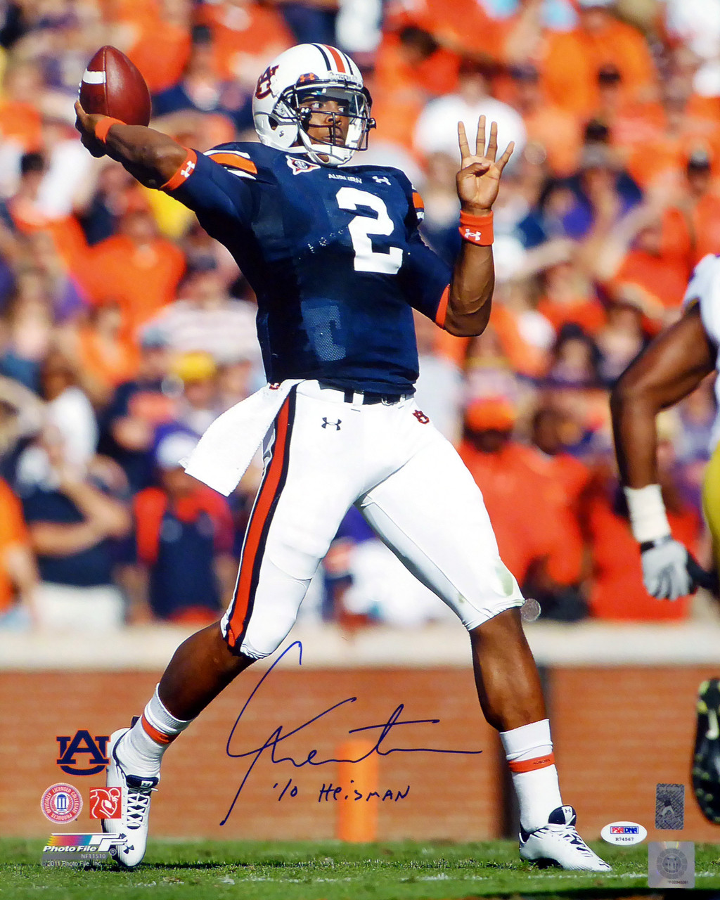 cam newton autographed auburn jersey