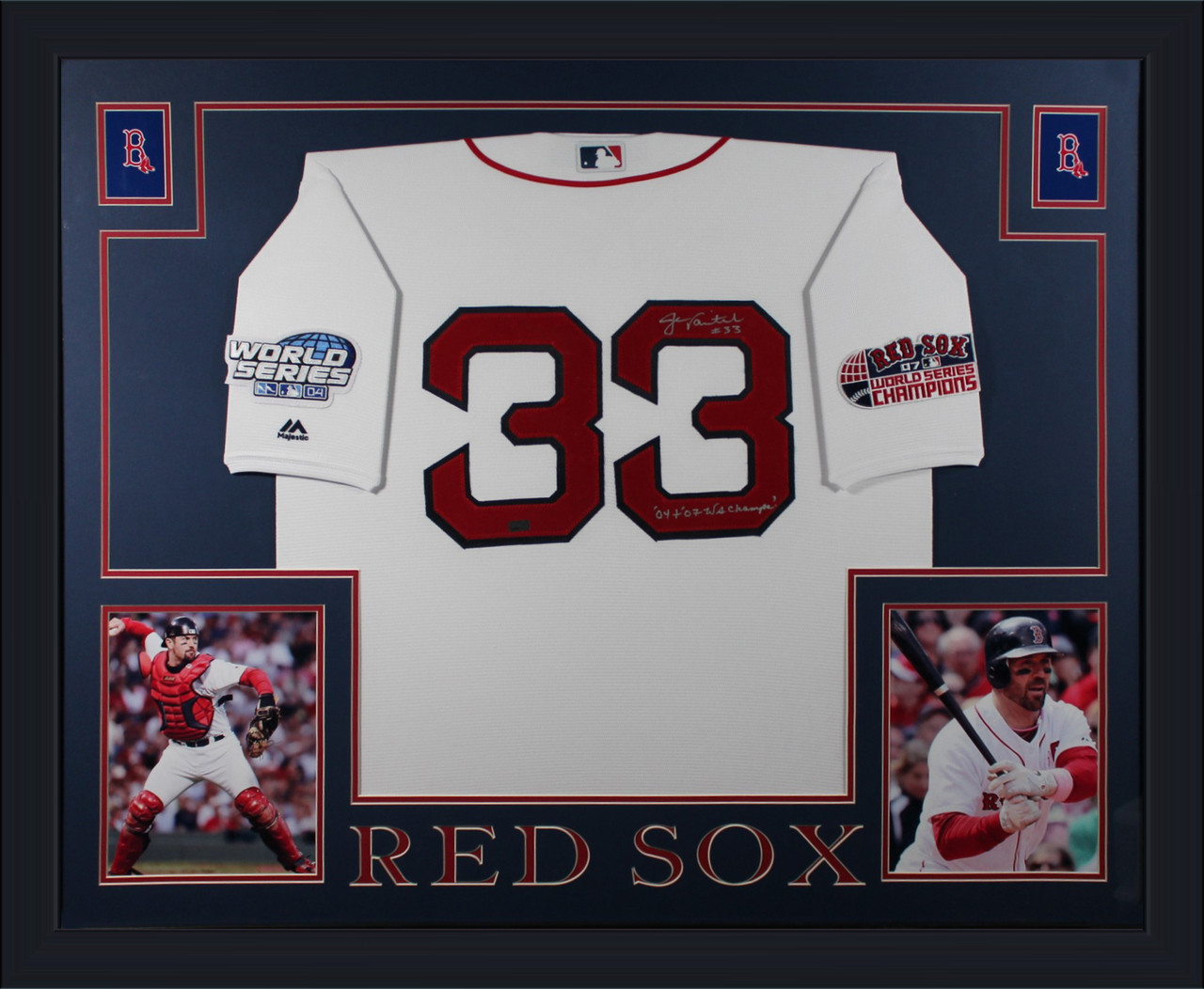 Jason Varitek Autographed Framed Jersey 