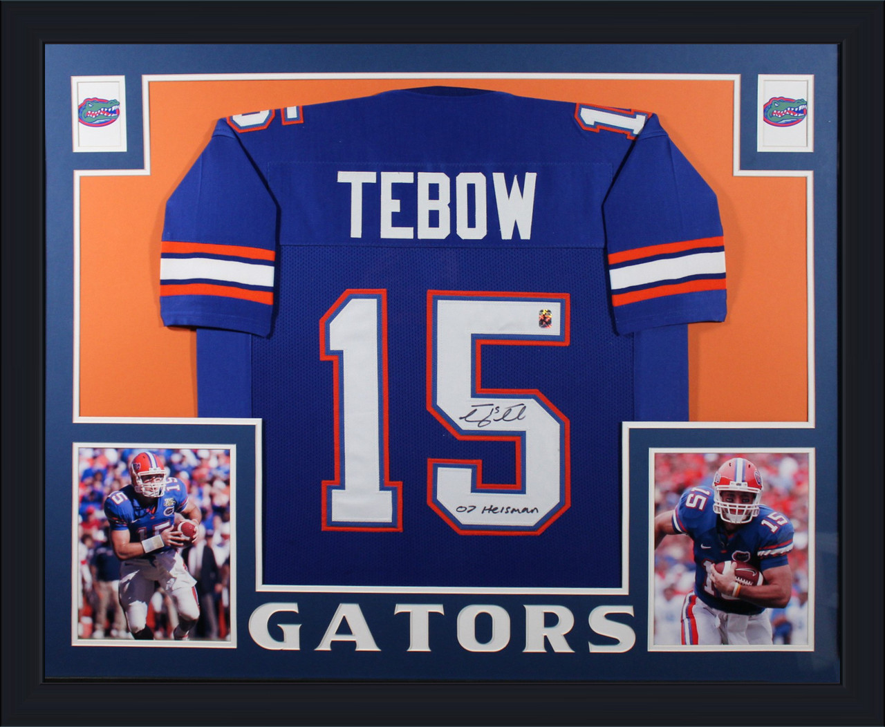 Tim Tebow Autographed Framed Jersey 