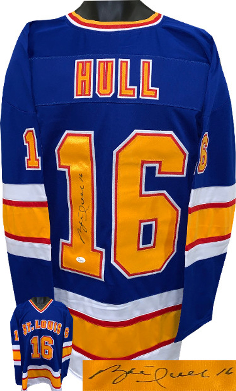 Brett Hull Autographed Jersey - Blue TB 