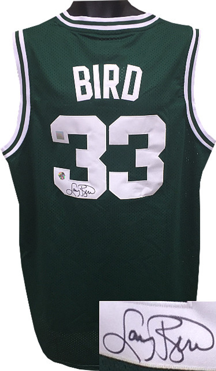 larry bird autographed jersey