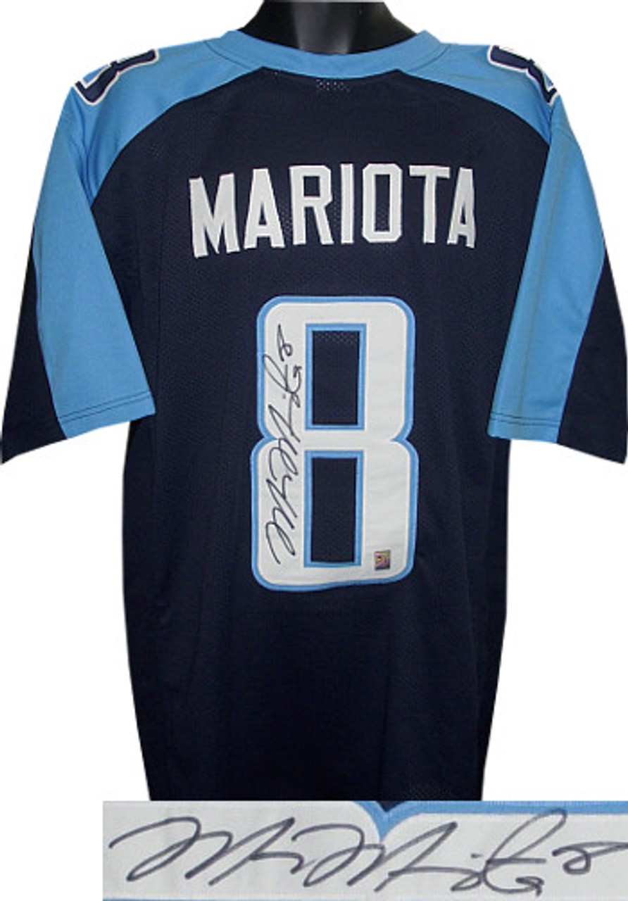 Marcus Mariota Signed Tennessee Titans White Nike Game Jersey