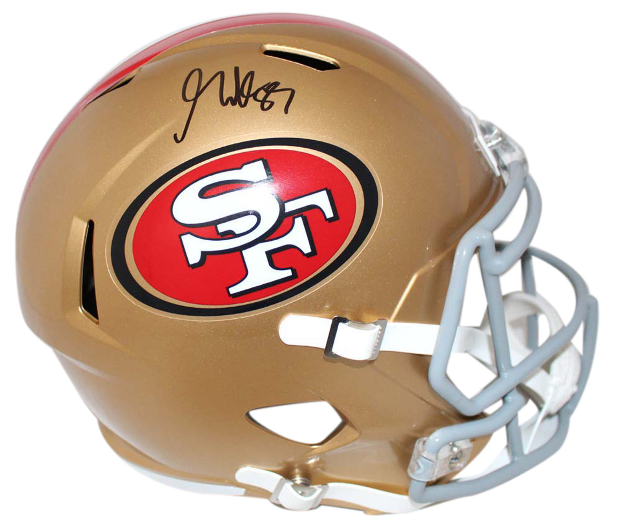 george kittle autographed helmet