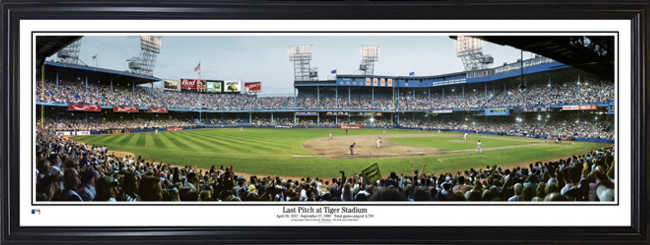 Detroit Tigers Panoramic Poster - MLB Fan Cave Decor