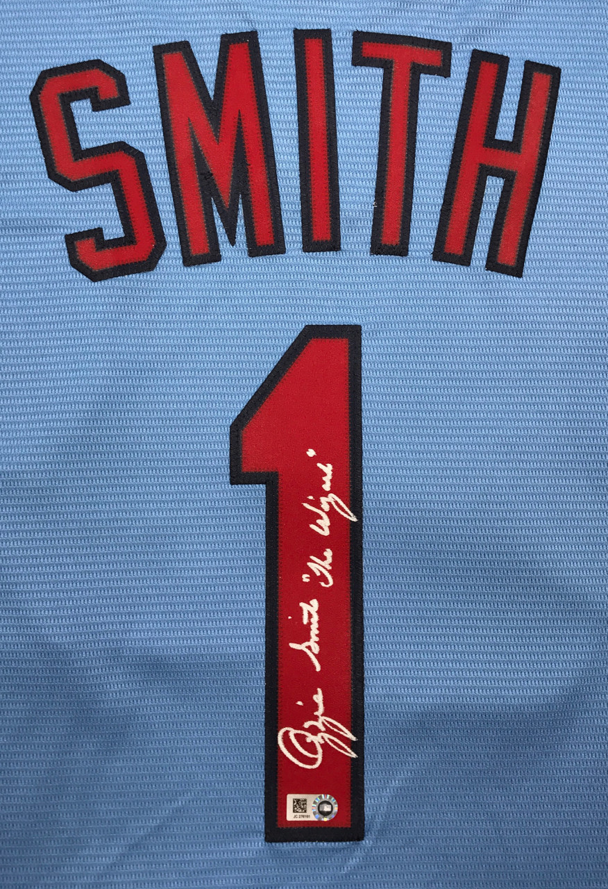 ozzie smith autographed jersey